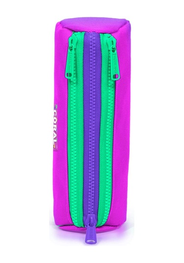 Coral High Kids Pembe Mor Renk Geçişli Üç Bölmeli Kalem Çantası 22062