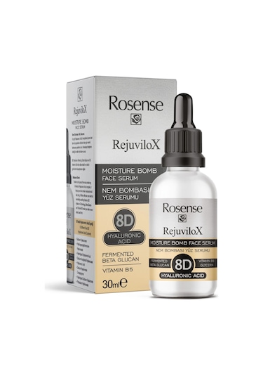 Rosense 8d Hyaluron Beta Glucan Nem Bombası Yüz Serumu 30ml