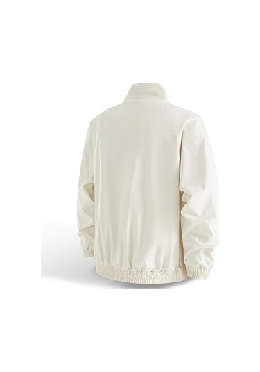 Yeni Gündelik İş Çok Yönlü Dik Yaka Çift Taraflı Erkek Ceketi Beyaz