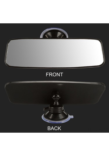 Jeemson Plastik Siyah Araç Geribakış Aynası - Geniş Görünüm, Hd Kalite, 200x60mm Boyut