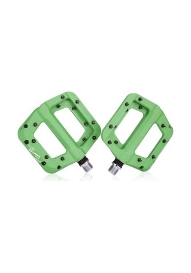 Neevoyu Dağ Bisikleti Naylon Pedalı - Rulmanlı, Kayma Engellici Tırnaklı, 9/16" Uyumlu, Siyah