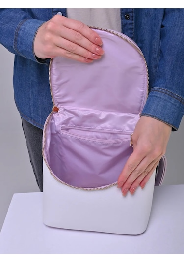 Daniele Patrici Şehir Tipi Deri Sırt Çantası 210533456 Violet