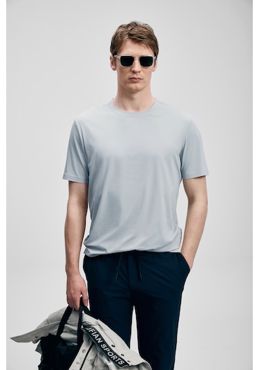 Nuvor Hi- Tech Performance Dikişsiz T- Shirt Açık Gri111020319100180