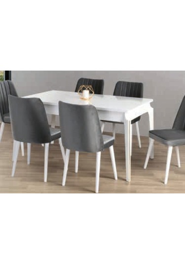 Bera Beyaz Başak Açılabilir Masa Beyaz