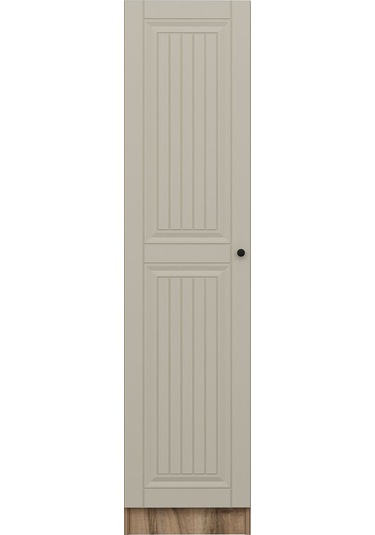 Minar Kale 1 Kapaklı Dolap İlkbahar Mebran 190cm - Dore/kumtaşı - Raflı Çok Renkli