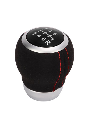 Reedark Subaru Araçları İçin 6 Vites Örgücü Kolu Kapağı - Deri Dokulu Ergonomik Tasarım - Pvc+abs Malzeme - Siyah Kapağı