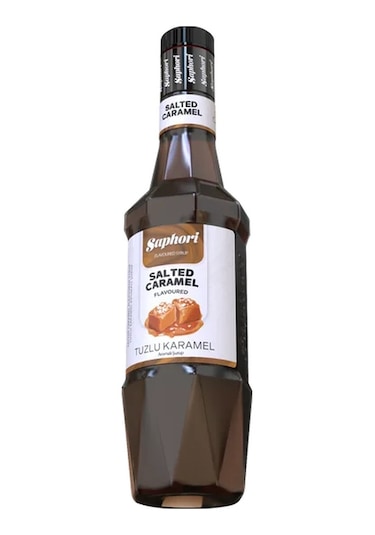 Saphori Tuzlu Karamel Aromalı Kokteyl Şurubu Tuzlu Karamel Şurubu 700 Ml