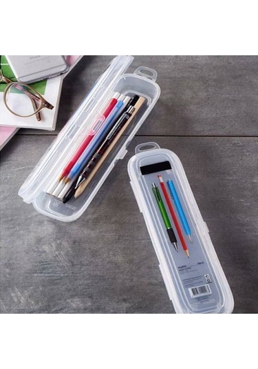 Banyo Dekoru İçin Multi Şeffaf Kapaklı Çanta İçi Muhtelif Saklama Kutusu Diğer