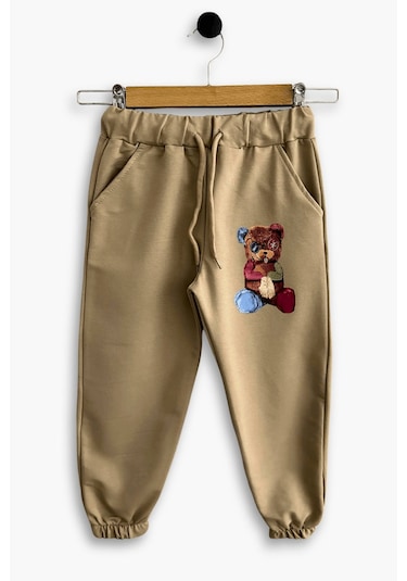 Triliya Kız Çocuk Kapşonlu Mevsimlik Likralı Eşofman Takımı 4-12 Yaş 001