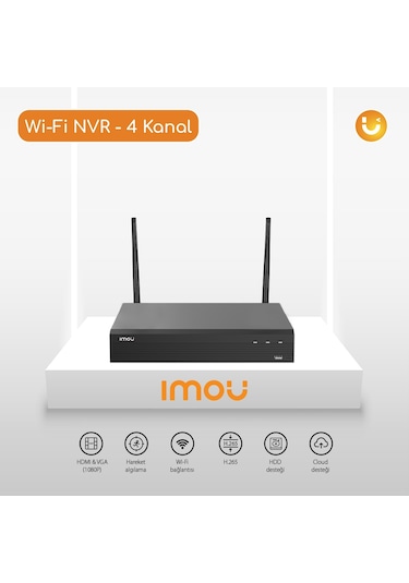 Imou NVR1104HS-W S2 4 Kanal Wi-Fi Nvr Kayıt Cihazı