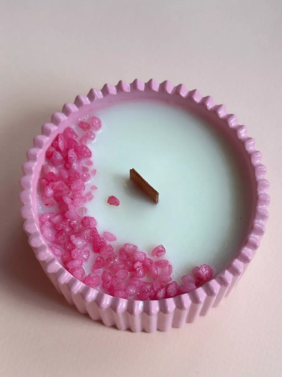 Lavalova Pembe Aromalı Saksıda Soya Mumları 153463691 Pembe