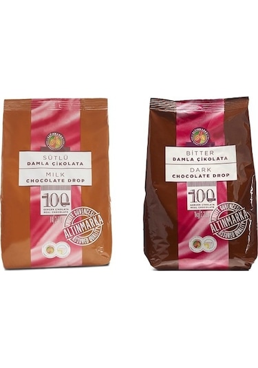 Altınmarka Sütlü Ve Bitter Damla Çikolata 2 x 1 KG