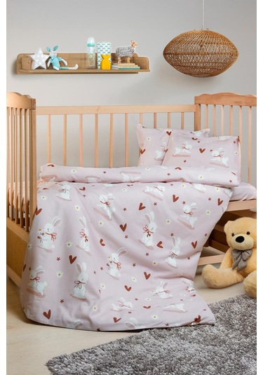 Cotton Collection %100 Pamuk Bebek Nevresim Takımı Bunnies