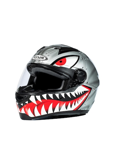 Zeus Zs-811a Al-38 Slv Black Motosiklet Kaskı