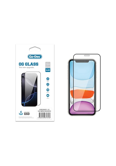 Nihcase Apple Uyumlu iPhone 11 Pro Max Godes Og Glass Antistatik Temperli Cam Ekran Koruyucu