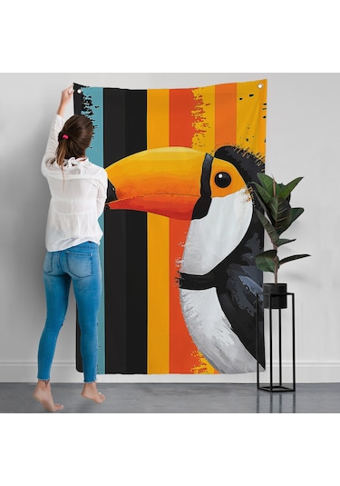 Toucan Kuşu Duvar Örtüsü-7587