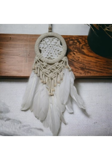 Rüya Kovan Dream Catcher Beyaz Kuş Tüylü Diğer
