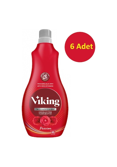 Viking Technopower Konsantre Çamaşır Yumuşatıcı Passion 6 x 1440 ML