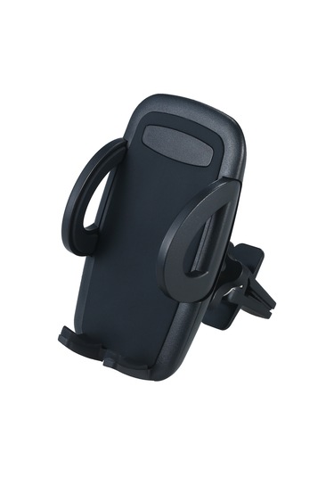 Ranyeek Siyah Araba Klima Tabanı Telefon Tutucu - 360 Döner, Tek Tuş Açılabilir, 4-6 İnç Telefon Uyumlu, Sabit Ve Güvenli Siyah