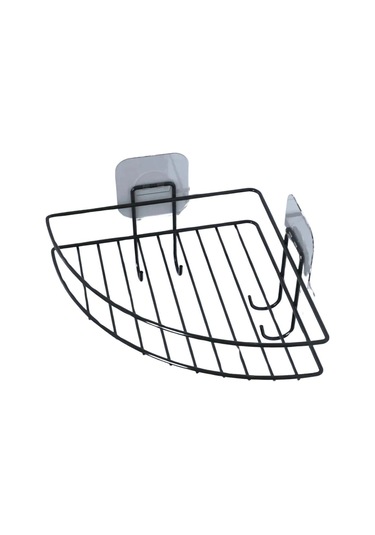 Yapışkanlı Banyo Köşeliği Kancalı Köşe Rafı Duş Şampuanlık Duvar Düzenleyici Organizer Raf 5365 Çok Renkli