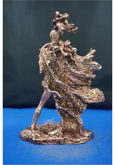 Athena Savaş Tanrıçası 26 Cm Mitolojik Heykel, Ev Dekor Ve Hediyelik Biblo Bakır