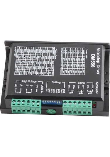 Dianziye Dm556 Bipolar Adım Motor Sürücüsü, 24-50v Dc, 1.0-5.6a Ayarlanabilir Akım, 200khz Darbe Frekansı, 42/57 Motorlar İçin