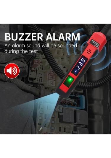 Xuweiwei Ns 870 4 36v Dc Otomotiv Devre Test Cihazi Lcd Dijital Voltmetre Polarite Gostergeli Aydinlatmali 141 7 Yayli Tel Asiri Voltaj Bip