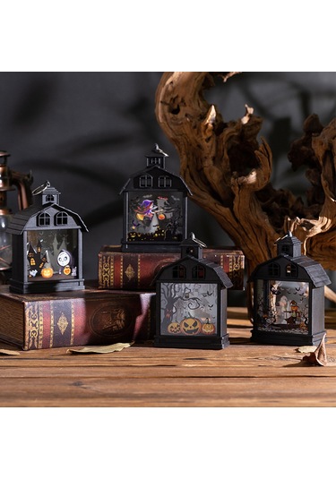 Suofeng Korku Atmosferi Yaratan Klasik Halloween Feneri - Balkabaklı, İskelet Dekoratif Partı Aleti Çok Renkli