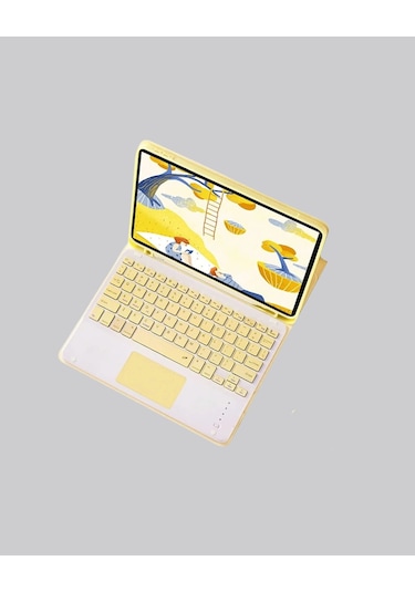 Bluetooth Klavye Kablosuz, Sessiz Tuşlu, Android Apple iOS Windows Uyumlu, Kompakt Taşınabilir Tasarım