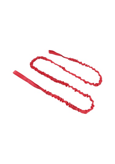 Geeroyoo Kırmızı Nilon Bisiklet Çekme Kordonu - 2.7m Doğal Uzunluk, 4.5m Maksimum Genişleme - Hızlı Kurulum, Taşınabilir Outdoor Aile Kullanımı Bisiklet Çekici Ip Kırmızı