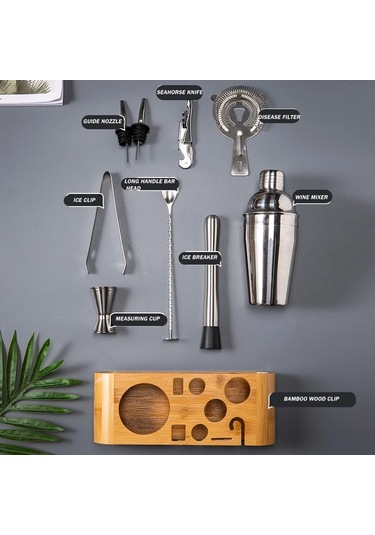 Yüksek Kalite Paslanmaz Çelik Kokteyl Çalkalayıcı Mikser Şarap