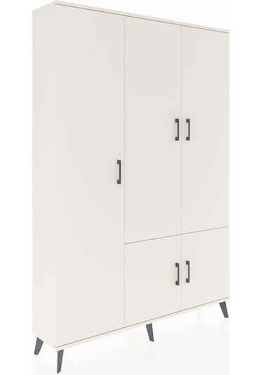 Arges Dolap 7 Raflı 5 Kapaklı Tek Askılı 132x30x195 Aytaşı-ay... Aytaşı