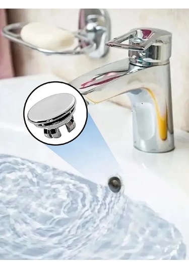 Comfıamo Lavabo İçin Taşma Tıpası, 2 Adet 372555062 Krom