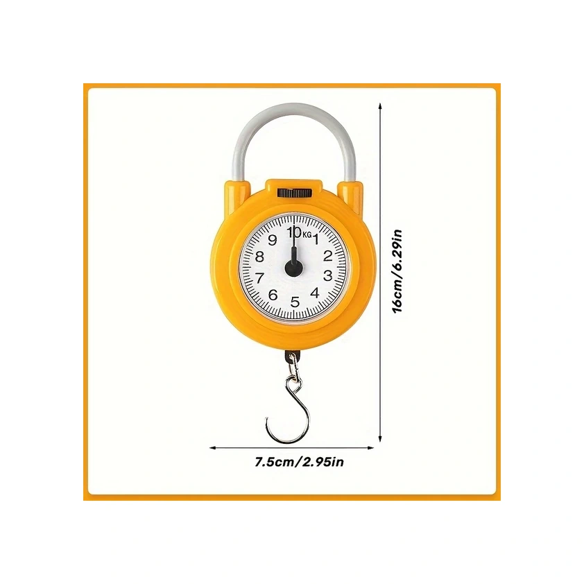 Willowhaven Mavi Taşınabilir Mekanik El Terazisi, Hassas 10kg Yük Kapasiteli Mavi