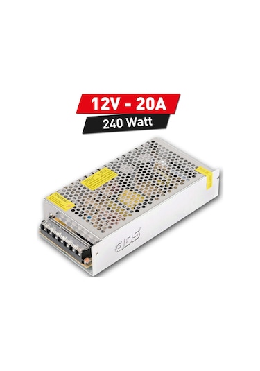 Ids - 12v 20a Metal Kasa Adaptör - Profesyonel A Kalite Tam Yük