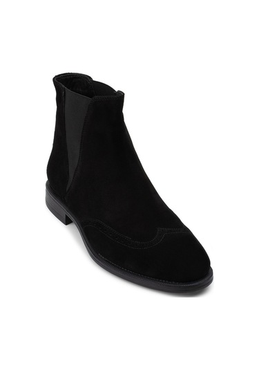 Deery Hakiki Süet Siyah Chelsea Erkek Bot - 01816msyhc02