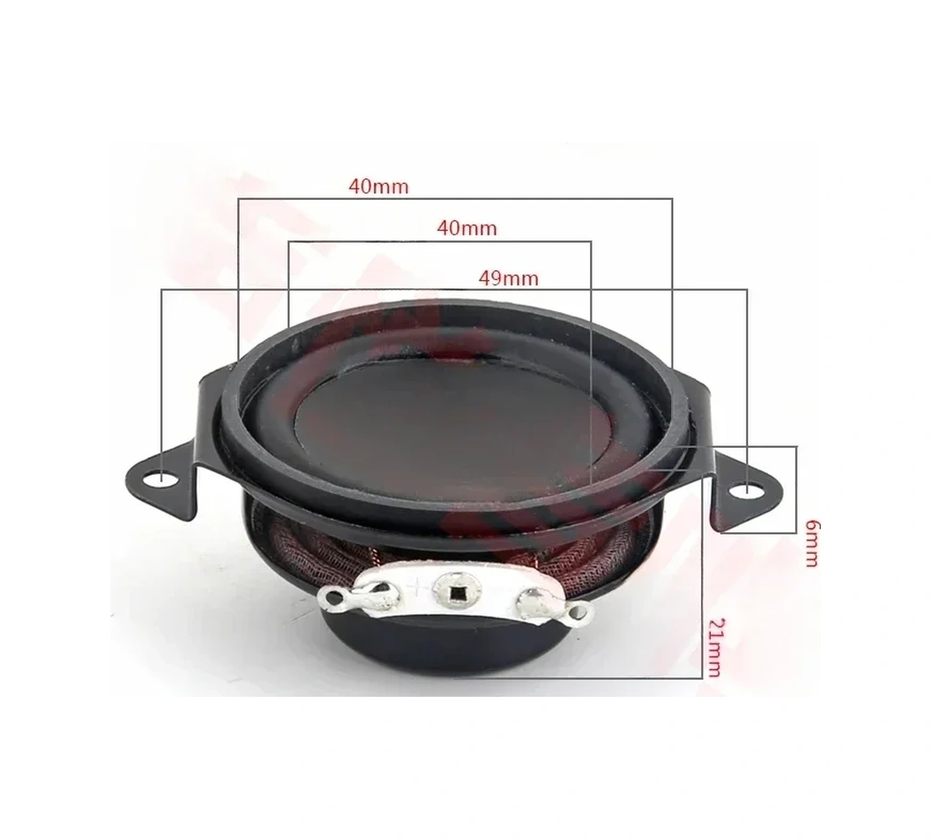 Conventions1 2 Adet 1.5 İnç Tam Aralık Ses Hoparlörü 40mm 4 Ohm