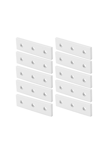 Tenfowee Alüminyum Profil Bağlantı Plakası 3030-3 Delik - Ev Ve Endüstriyel Kullanım, Dayanıklı, 10 Adet Paket Diğer