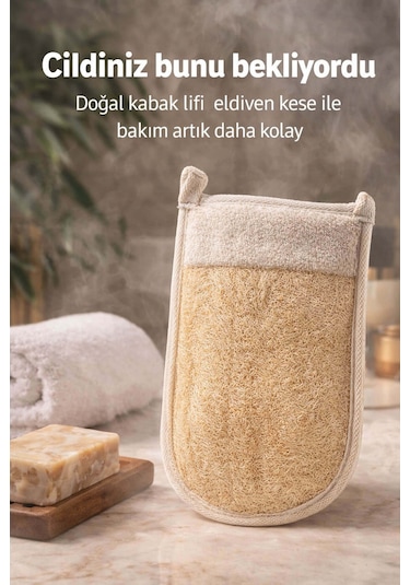Kabak Lifli Eldiven Battal Vücut Kesesi
