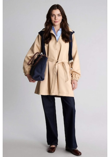 Defacto Regular Fıt Gabardin Trençkot H2392ax26spbg109 Bej-bg109