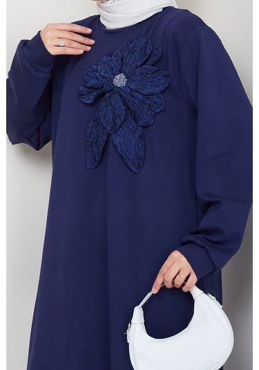 Çiçek Detay Oysho İkili Takım 1662 - Lacivert Lacivert