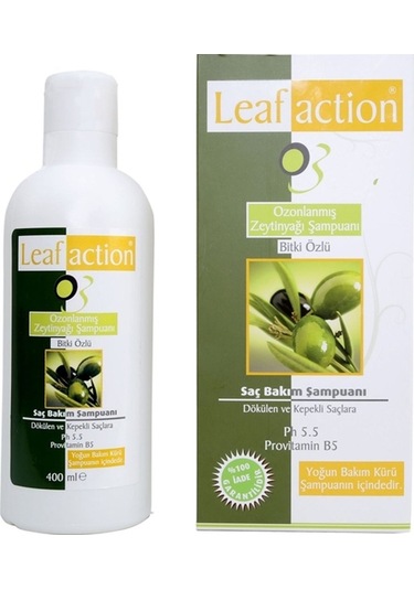 Leaf Action Ozonlanmış Zeytinyağı Şampuanı