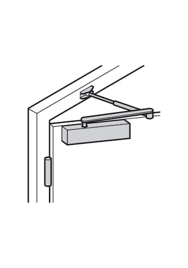 Hafele Dcl51 Sabitlemesiz Kapı Kapatıcı Standart Kollu, Gümüş Ren