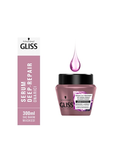 Gliss Serum Deep Repair Onarıcı Saç Bakım Maskesi 300 ML