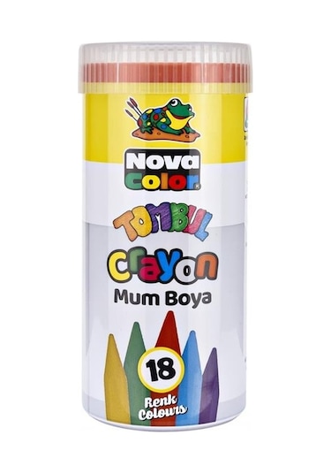 Nova Color Kuru Boya Tombul 18 Renk Set Çok Renkli