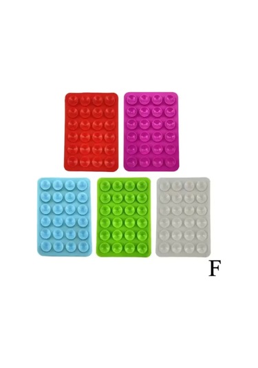 Cep Telefonu Sabitleme Pedi Silikon Vantuzlu,yapışkan, Çizilmeye Karşı,duvarda/masada/torpido Üstü Çok Renkli