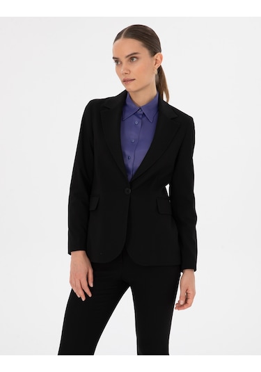 Pierre Cardin Kadın Siyah Ceket 50319423-vr046 Siyah