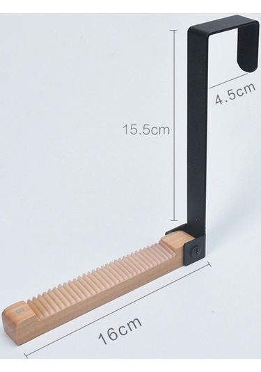 Suntek Üzerinde Katlanabilir Portatif Kapı Kancası Siyah Çok Renkli