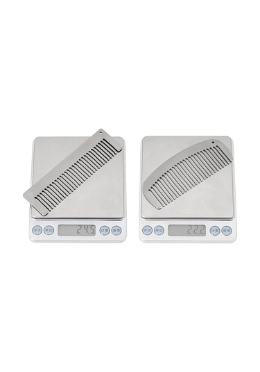 Lixada Titanyum Tarak Anti Statik Saç Sakallı Tarak Gümüş