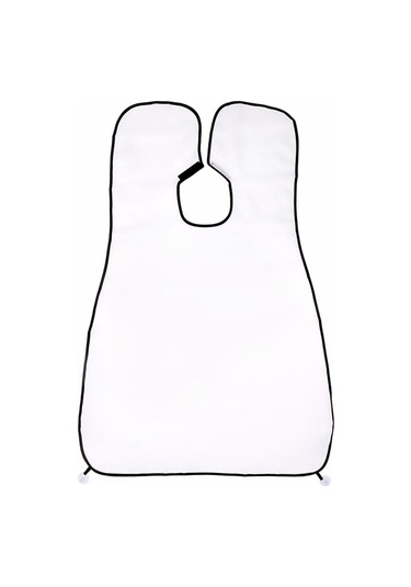 Maiyame Erkekler İçin Ipek Sakal Tıraş Apronu - Banyo Temizliği Koruyucu, Ayna Tutucu, 112x75cm Beyaz